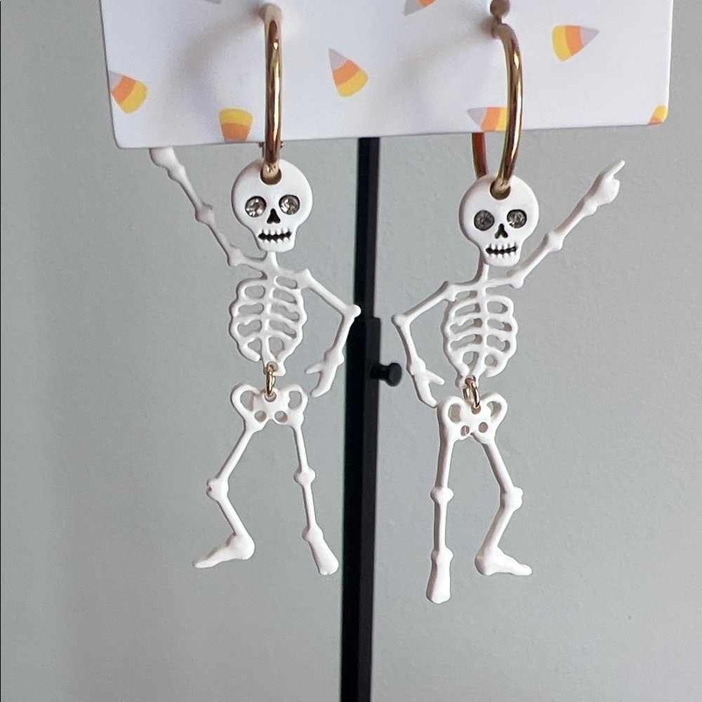 True To Form | 🎃 Dancing Skeleton Hoop Earrings 💀 - Picture 6 of 6